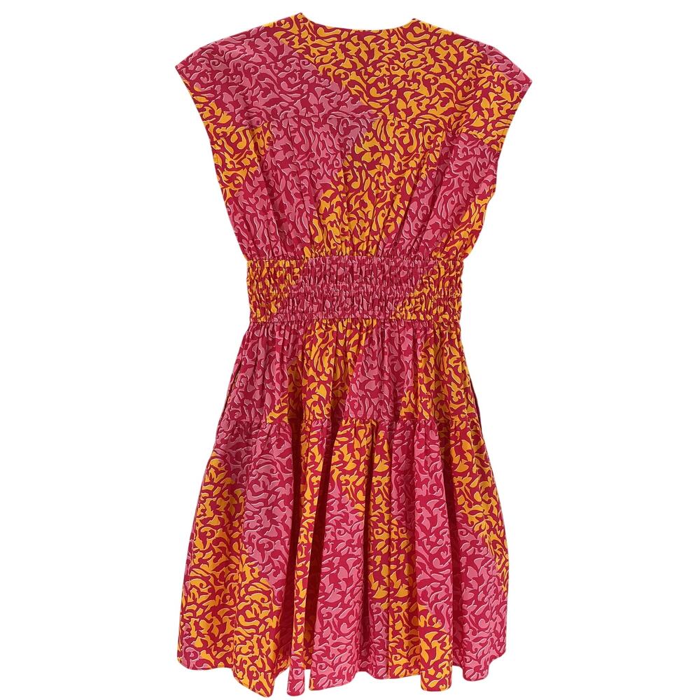 Derek Lam Vibrant Multicolor Tora A-Line Dress Size 0 - Picture 3 of 4